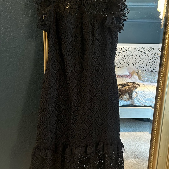 Shoshanna Black Eyelet Dress - Picture 5 of 5